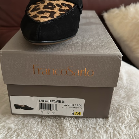 Franco Sarta, Sansa 2. Black and camel loafer. Size 8. Brand new inbox.NWT. - Picture 5 of 5